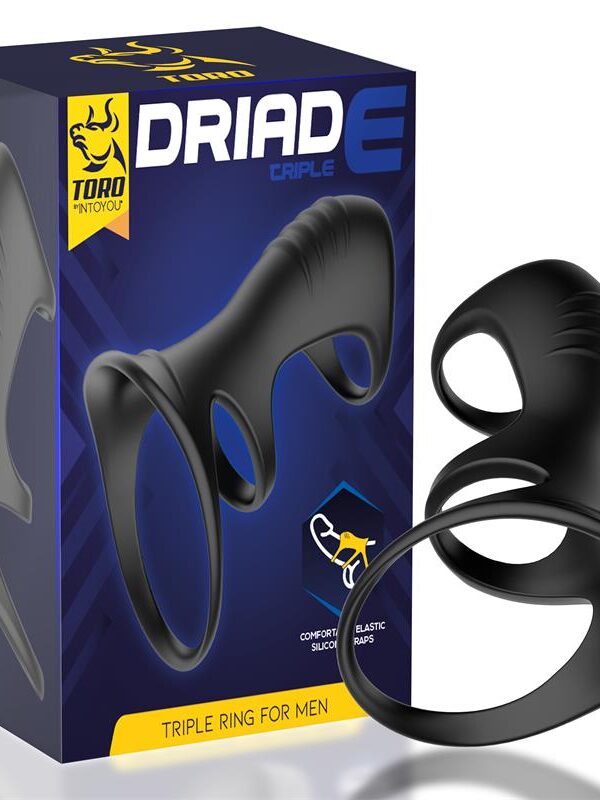Driade Anillo Triple para Hombre Silicona