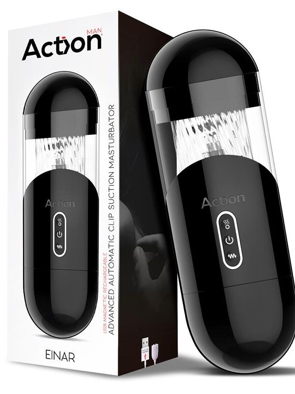 Einar Masturbador Avanzado Automático con Succión y Vibración USB Magnético