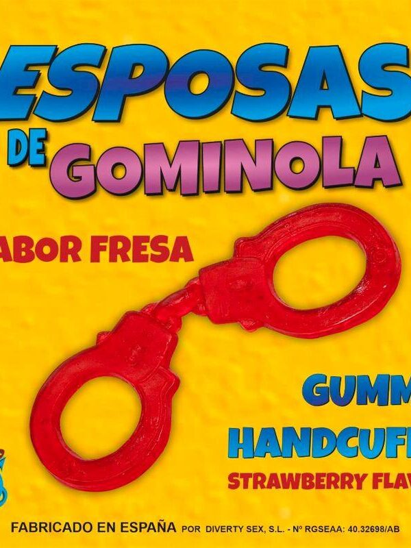 Esposas de Gominola Sabor Fresa Roja