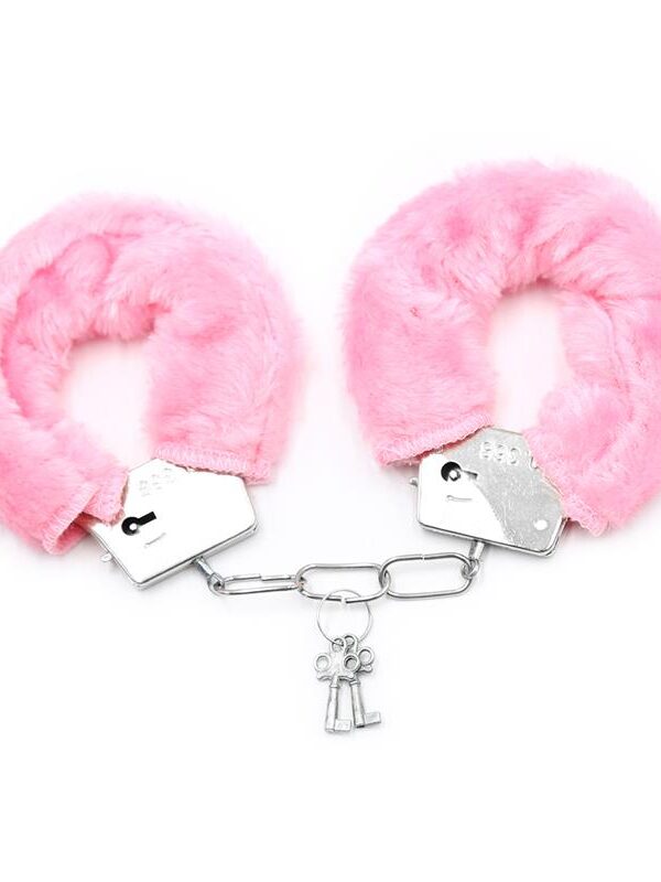 Esposas de Metal para Muñecas con Pelo Rosa