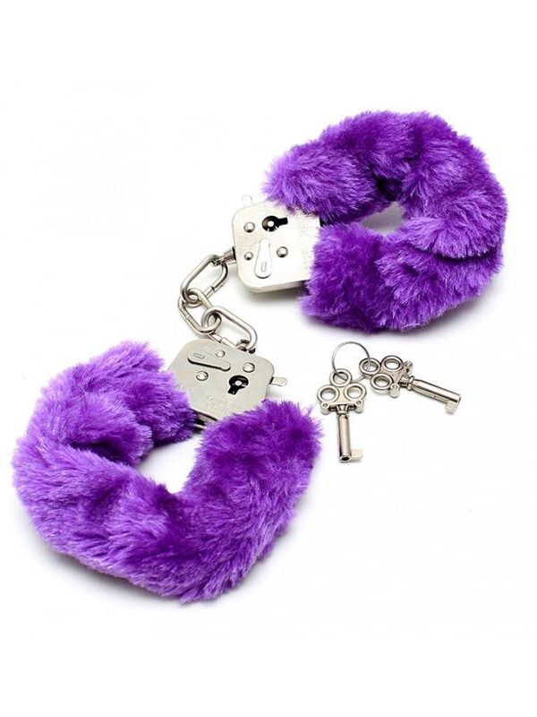 Esposas Metálicas con Pelo Morado