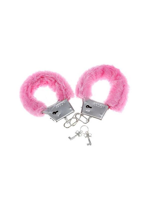 Esposas para Muñeca Forradas de Peluche Rosa