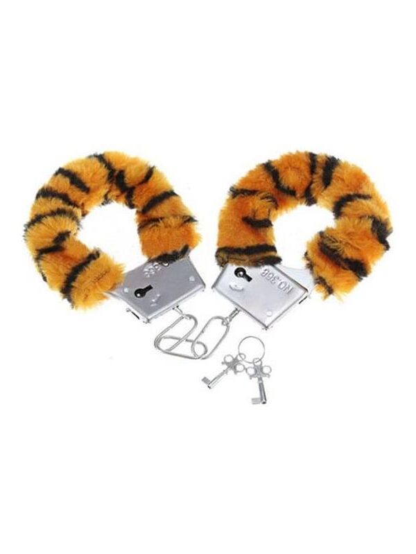 Esposas para Muñecas Forradas de Peluche Tigre