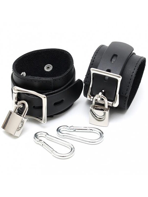 Esposas Pies Cuero Ajustables con Candado