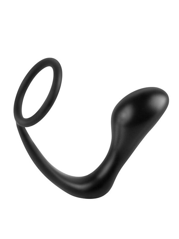 Estimulador Anal Ass-Gasm Cockring Plug  - Color Negro