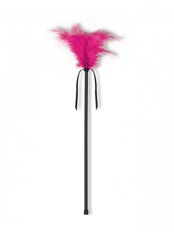 Estimulador con Plumas Fúcsia