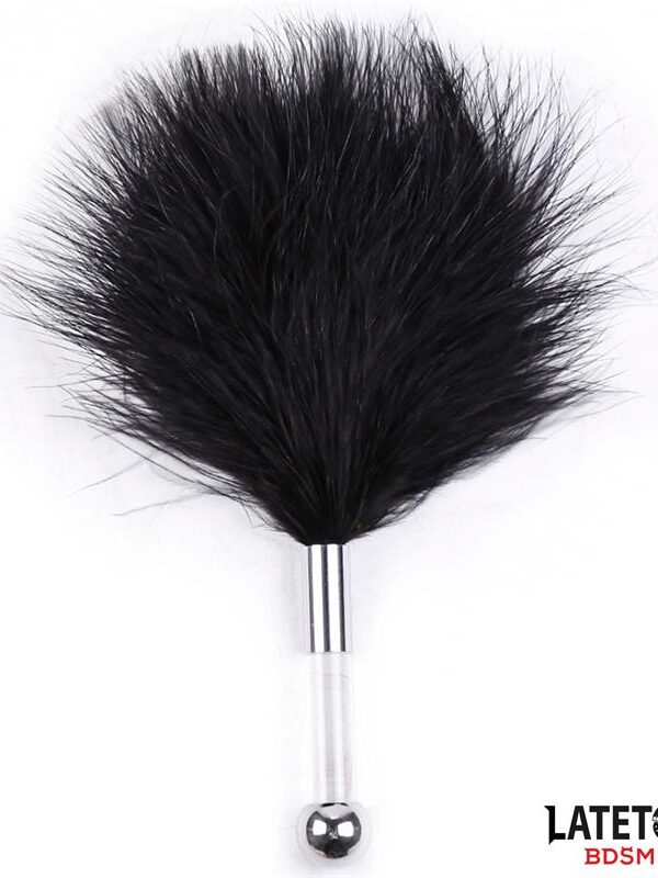 Estimulador de Plumas con Mango de Metal