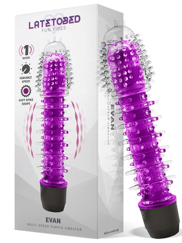 Evan Vibrador Multi Velocidad Púrpura
