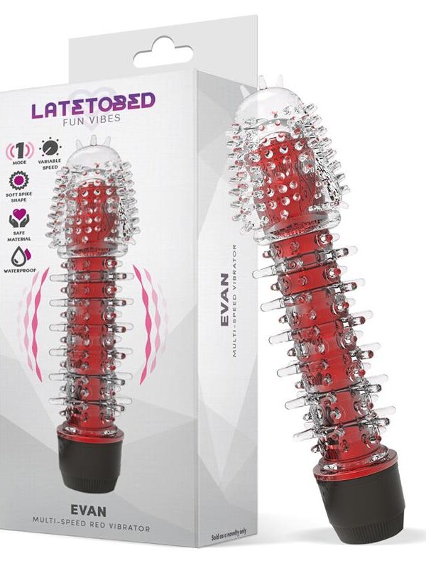 Evan Vibrador Multi Velocidad Rojo