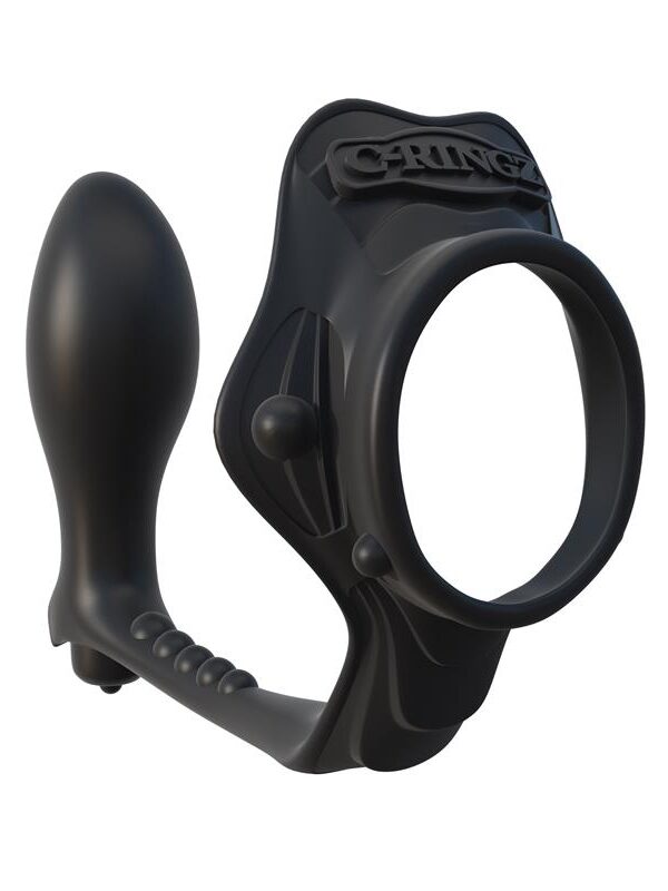 Fantasy C-Ringz Anillo con Plug Anal Pesado Color Negro
