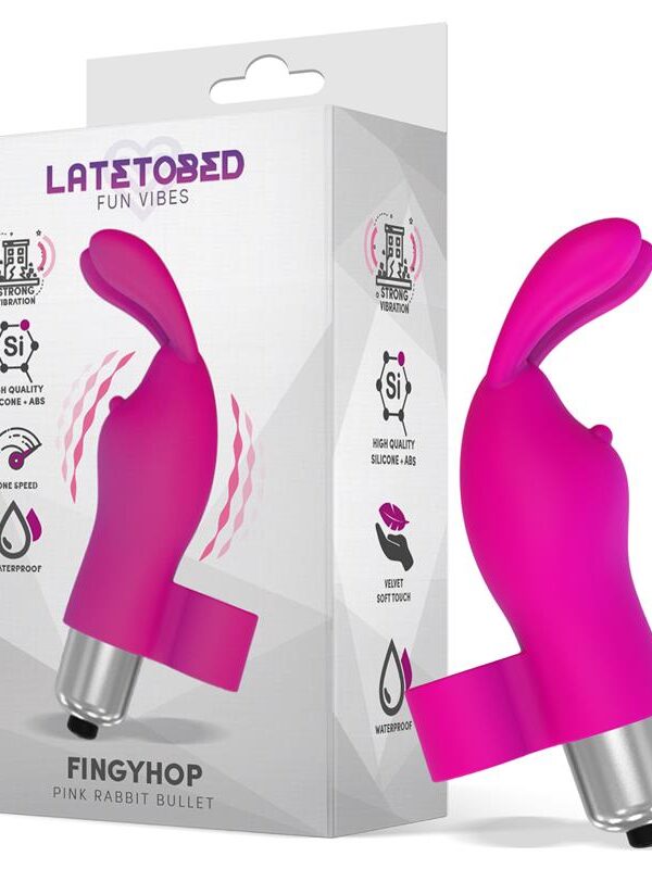 Fingyhop Bala Vibradora con Conejito Silicona Rosa