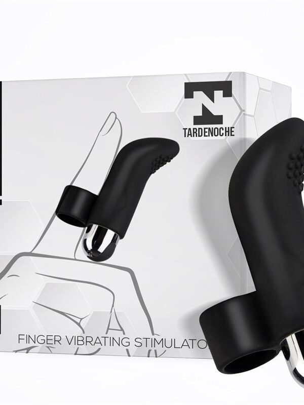 Fivib Estimulador de Dedo USB Silicona Negro