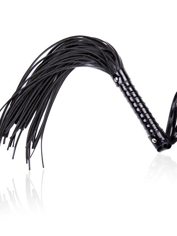 Flogger con Mango Brillante 44 cm Negro