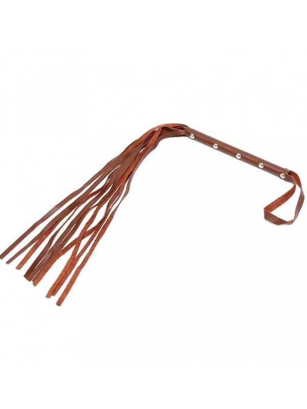 Flogger Cuero Marrón 62cm