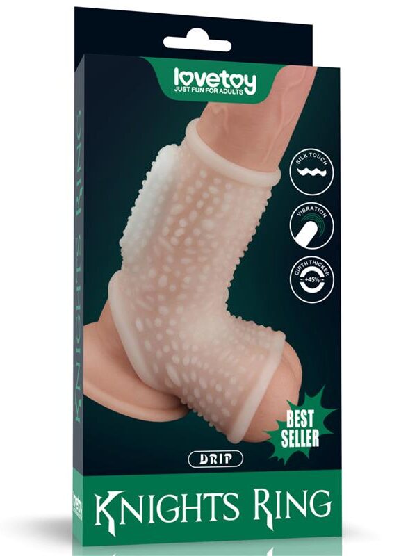 Funda el Pene y Testículos con Vibración Drip Knights