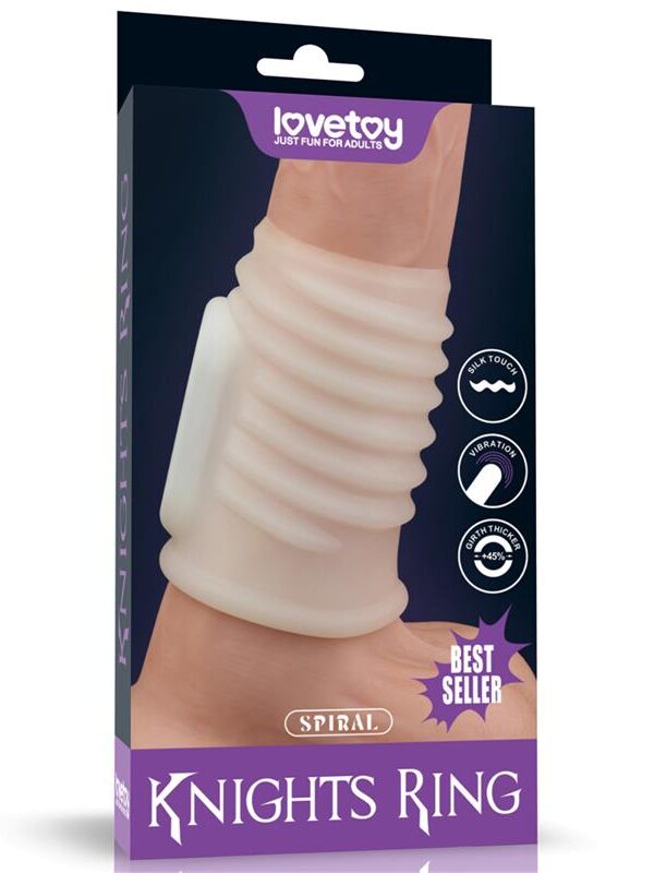 Funda para el Pene con Vibración Spiral Knights