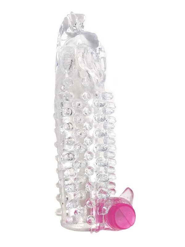 Funda para el Pene con Vibración Transparente
