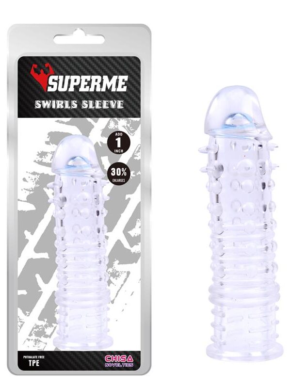 Funda para el Pene Swirls Transparente