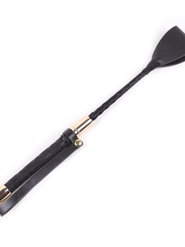 Fusta Clásica Negro y Dorado 30 cm