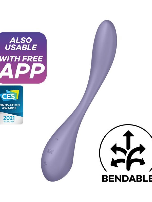 G-Spot Flex 5+ Multi Vibrador con Satisfyer Connect APP Lilac