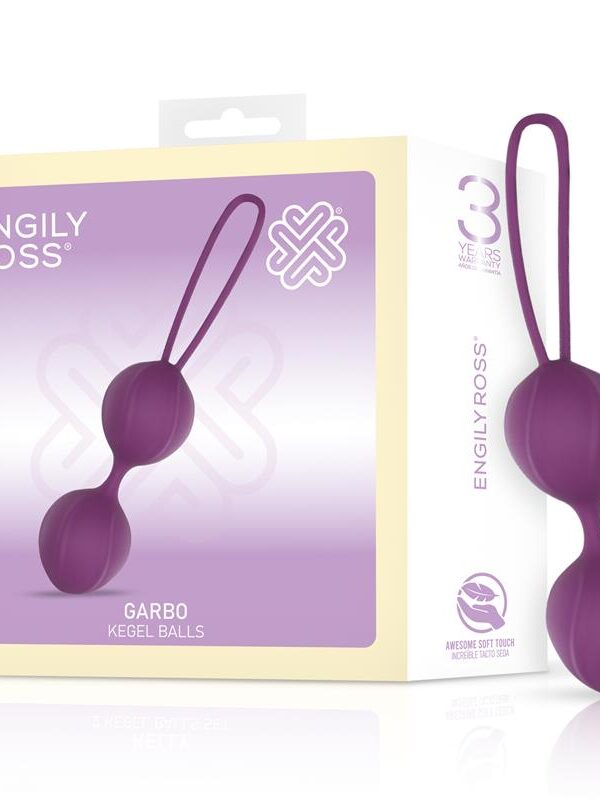 Garbo Bola Doble Kegel Silicona Púrpura