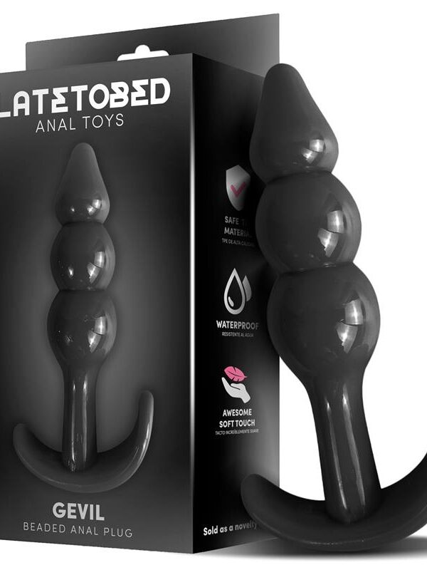 Gevil Plug Anal en Ancla Negro