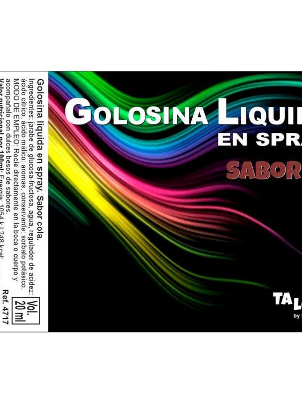 Golosina Líquida en Spray Sabor Cola 20 ml
