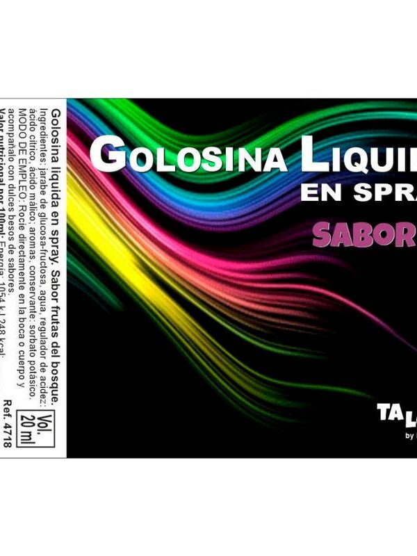Golosina Líquida en Spray Sabor Frutas del Bosque 20 ml