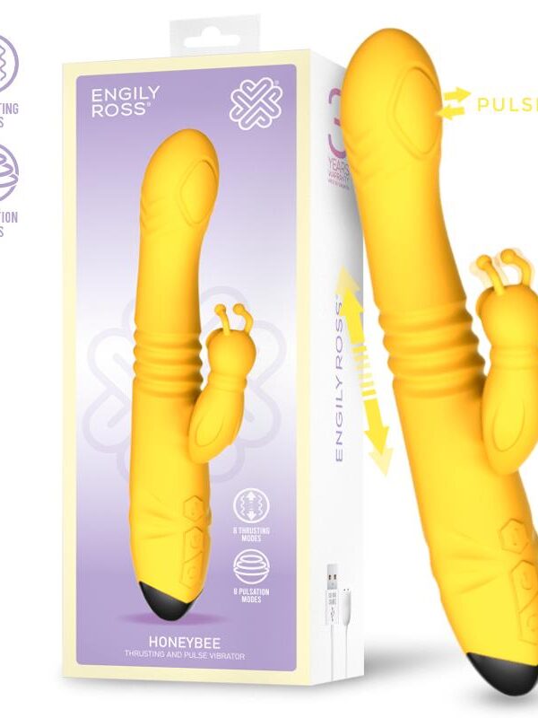 Honeybee Vibrador con Thrusting y Pulsación