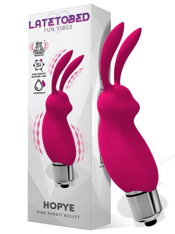 Hopye Bala Vibradora Conejito Silicona Rosa