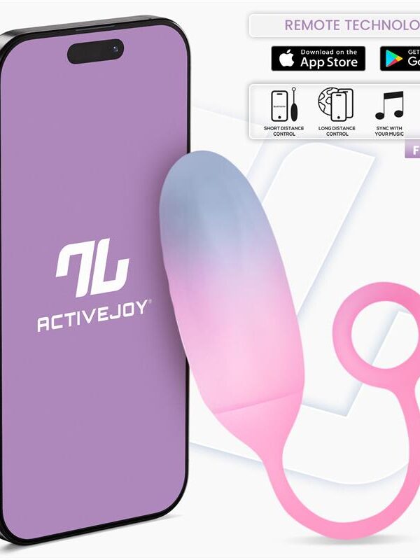 Huevo con APP Silicona Doble Capa Rosa y Azul