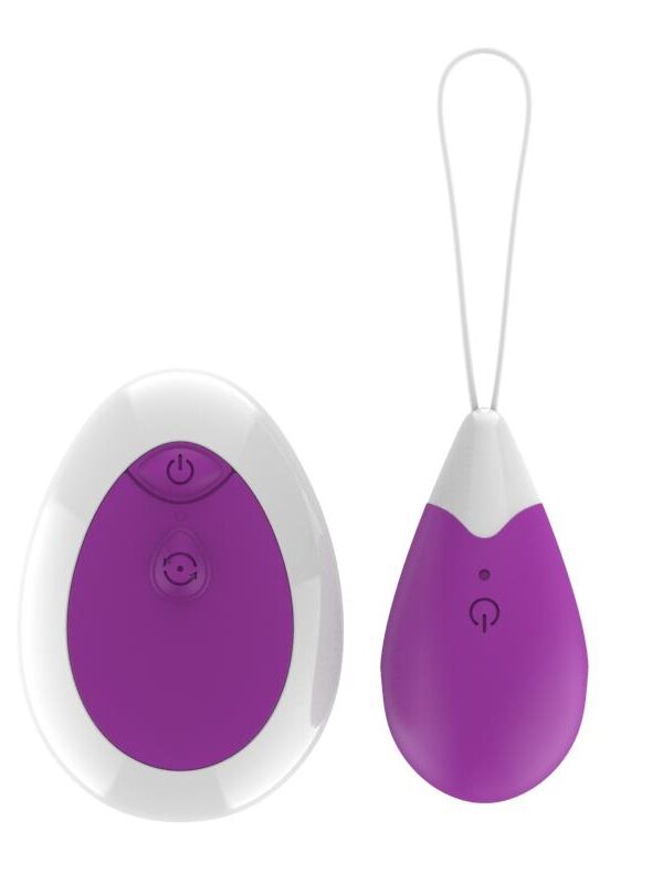 Huevo Vibrador con Control Remoto USB Púrpura