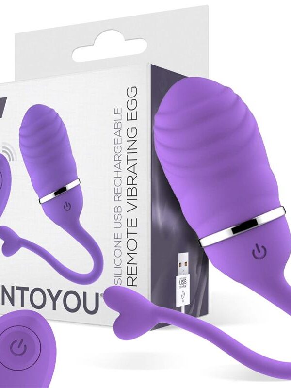 Huevo Vibrador Control Remoto Odise USB Silicona Púrpura