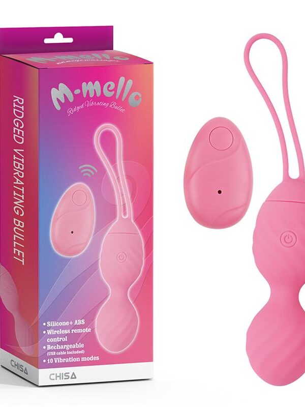 Huevo Vibrador Control Remoto Ridged USB Silicona 7.4