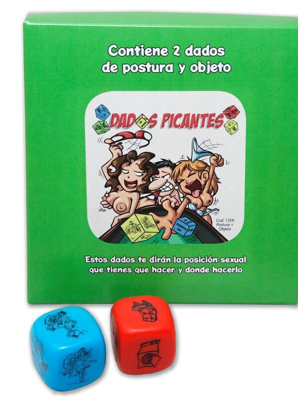 Juego 2 Dados Fluorescentes Postura y Objeto