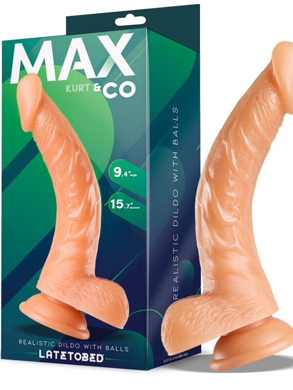 Kurt Dildo Realista con Testículos Natural 9,4 - 24 cm