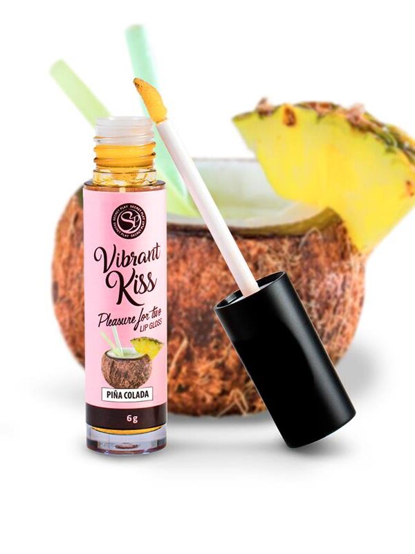 Lip Gloss Vibrant Kiss Sabor Piña Colada
