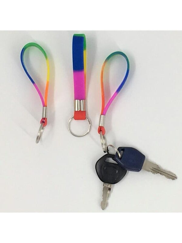 Llavero de Silicona Bandera LGBT+
