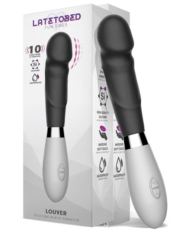 Louver Vibrador Silicona Negro