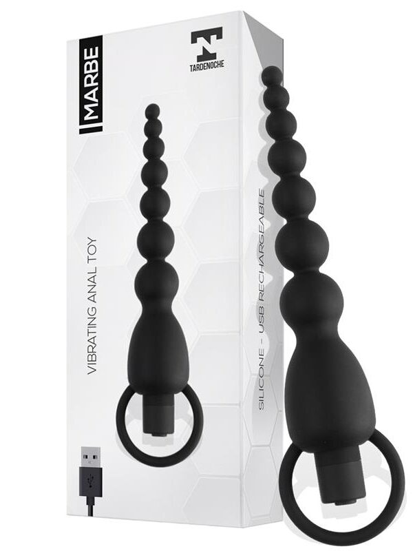 Marbe Cadena Anal con Vibración USB Silicona