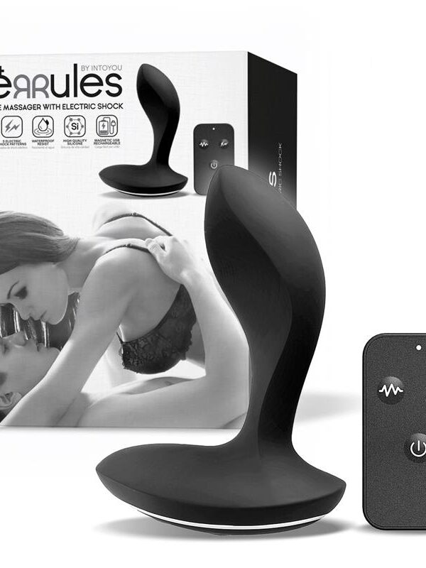 Masajeador Prostático con Electro Shock y Vibración con Control Remoto