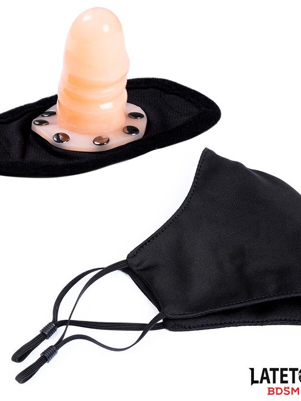 Mascarilla con Accesorio de Dildo 6 cm Desmontable