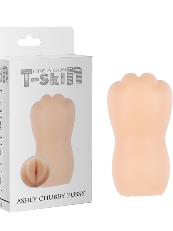 Masturbador Ashly Chubby Vagina T-Skin 13.3 cm Natural