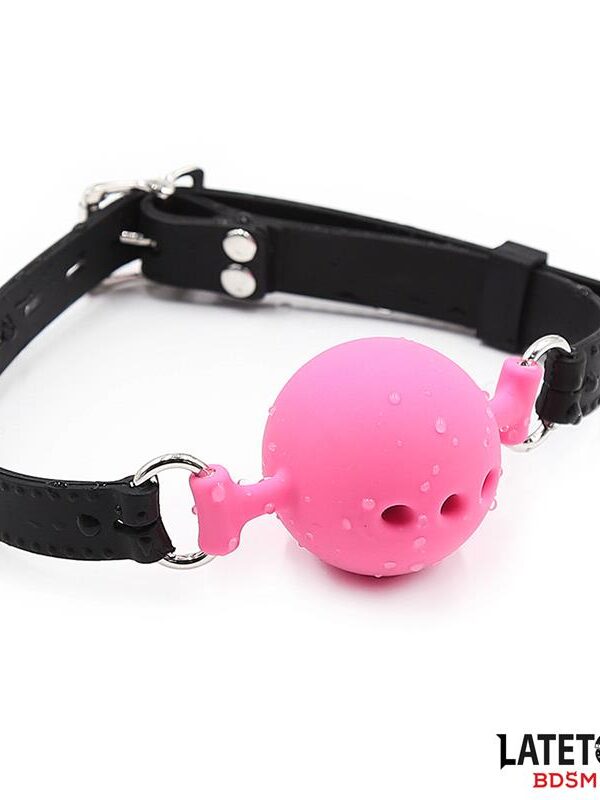 Mordaza Bola Silicona Transpirable S - 4 cm