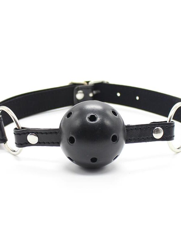 Mordaza Bola Transpirable 4,5 cm Negro