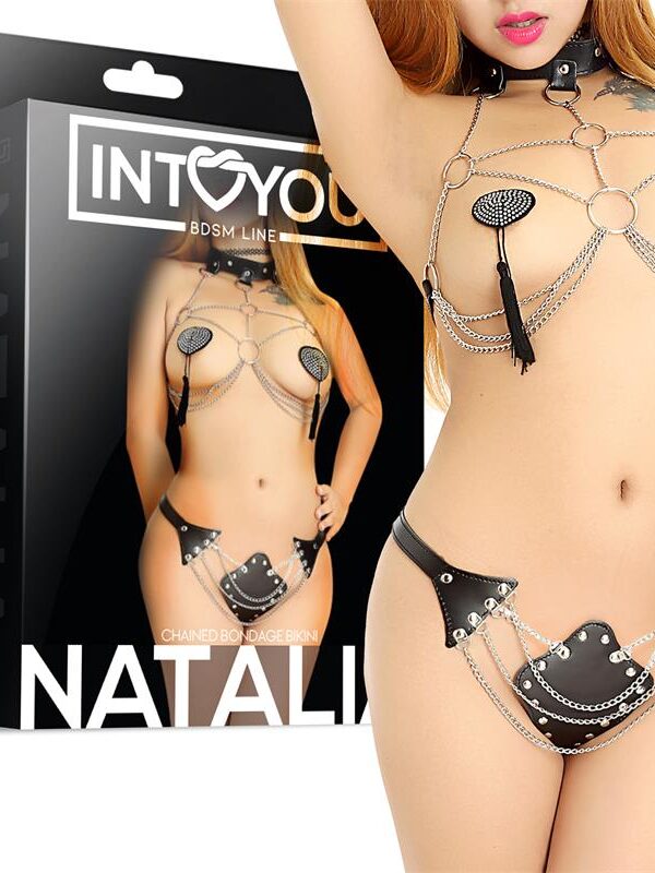 Natalia Bikini de Bondage con Cadenas