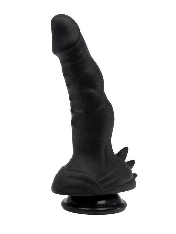 Nicks Dildo Semi Realista 17,78 cm Silicona Negro