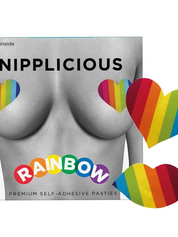 Nipplicious Pezoneras de Corazón Arcoiris