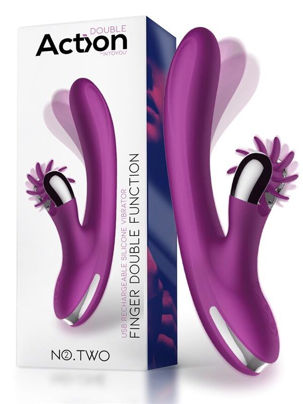 No. Two Vibrador Movimiento Finger y Rueda Estimuladora