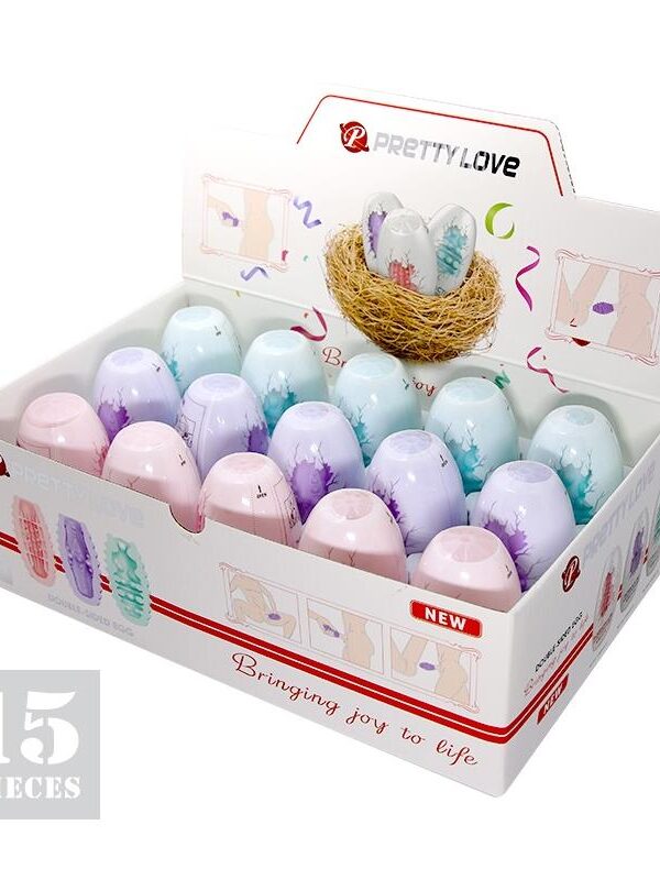 Pack 15 Huevos Masturbadores Doble Texturizado